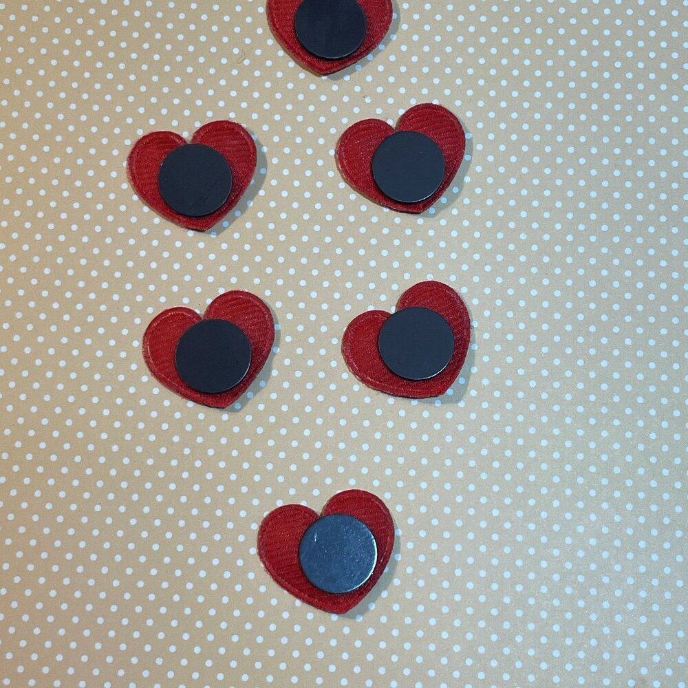 Handmade Heart Magnets - Picture 4 of 5